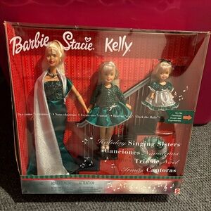 Barbie Stacie Kelly Singing Holiday Sisters Gift Set - Mattel 26260 - NRFB